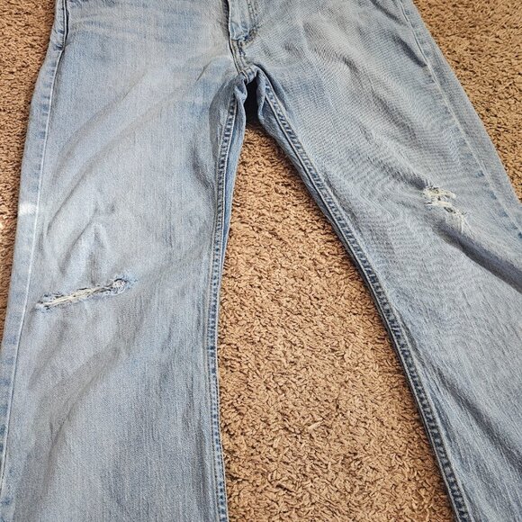 Levi's 527 Slim Bootcut Jeans Mens Tag 34x36 Act 33x33 Light Wash Stretch Denim - Picture 10 of 12